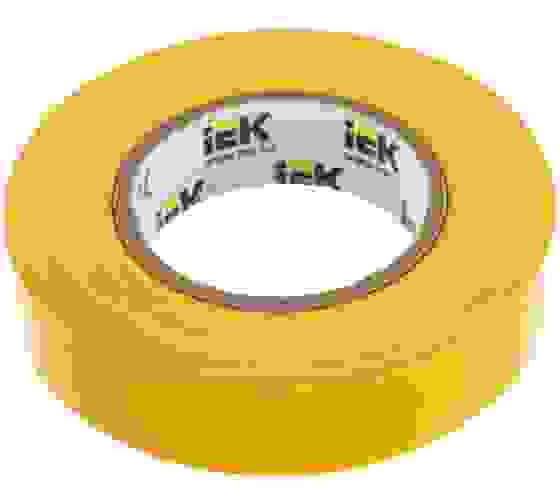 Изолента ПВХ 15х20м желтая IEK
