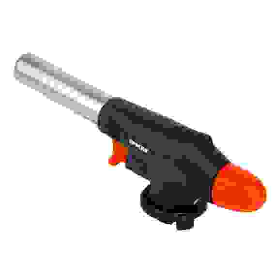 Горелка газ. с керамическим изолятором, пьезо, цанговый захват, широкое cопло; 17,5х4х6,2см ЕРМАК