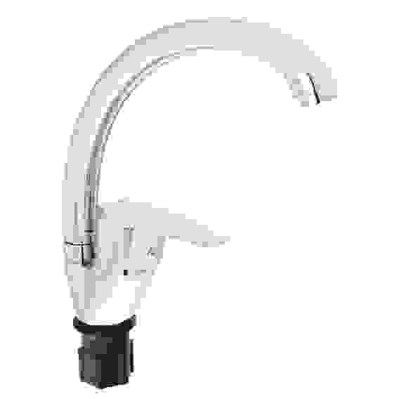 Смеситель для кухни, высокий излив 25см, керам. картридж 40мм, хром, цинк, SK01-C112 СоюзКран