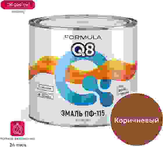Эмаль FORMULA Q8 ПФ-115 1,8кг коричневая