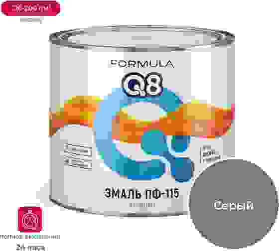 Эмаль FORMULA Q8 ПФ-115 1,9кг серая