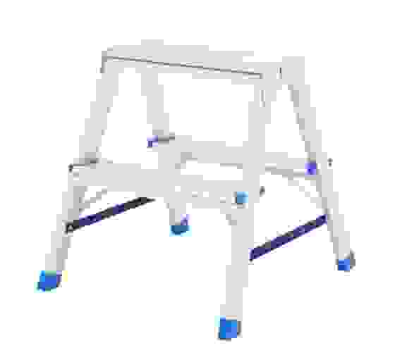 Стремянка 2 ступ., двухсторонняя, алюминиевая, Россия //Сибртех