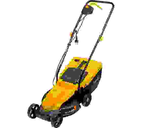 Газонокосилка электрическая GM-1100 Denzel 1100 Вт, шир. 32 см, 3 уров., травосб. 30 л