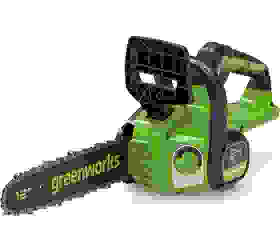 Пила цепная акк.GreenWorks GD24CS30, 24V, 30см, б/щ, без АКБ и ЗУ