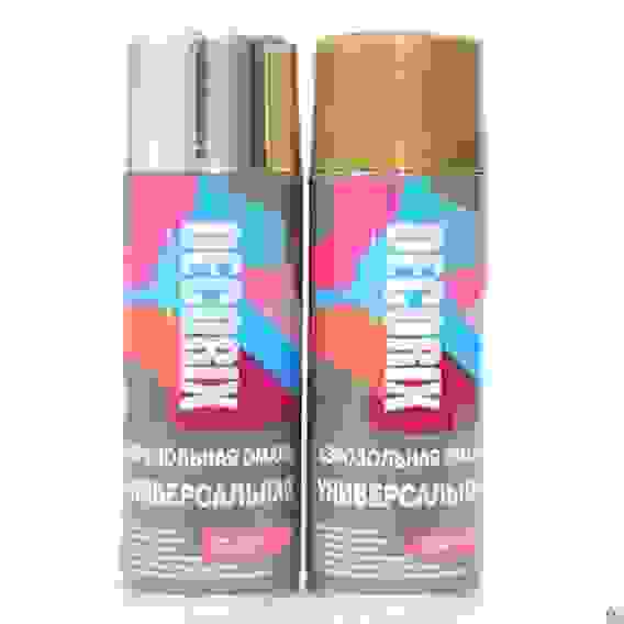 Краска-спрей (балон) серебряный металлик