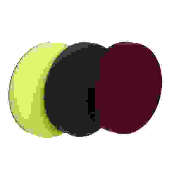 Набор полировочных кругов 3шт, на липучке, поролон, ( 3 плотности), 180мм ЕРМАК