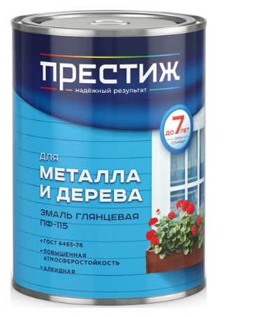 Эмаль Престиж ПФ-115 1,9кг серая