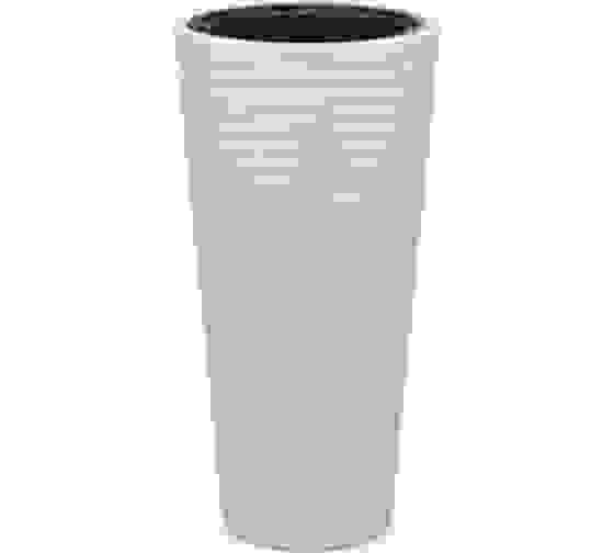 Кашпо напол. &quot;Оазис&quot; 43л со вставкой 10л светло-бежевый