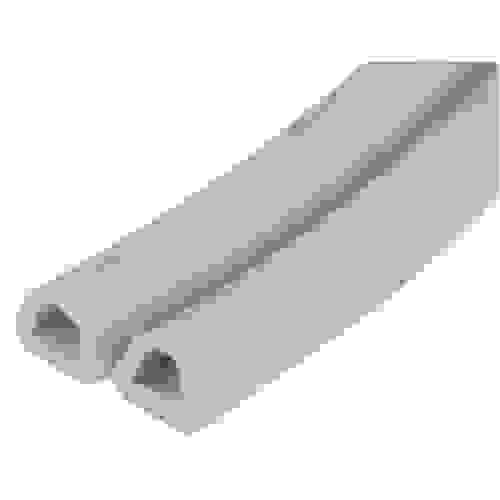 Уплотнитель D-профиль (резин) двойной на кл/осн бел.