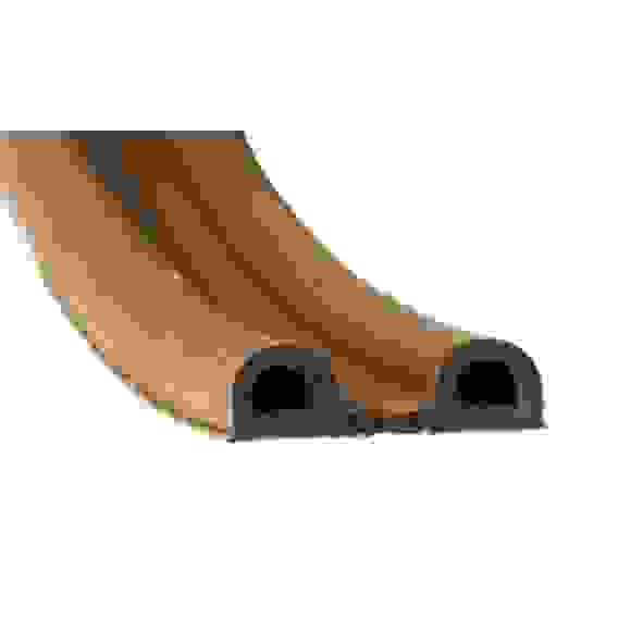 Уплотнитель P-профиль (резин) двойной на кл/осн корич.