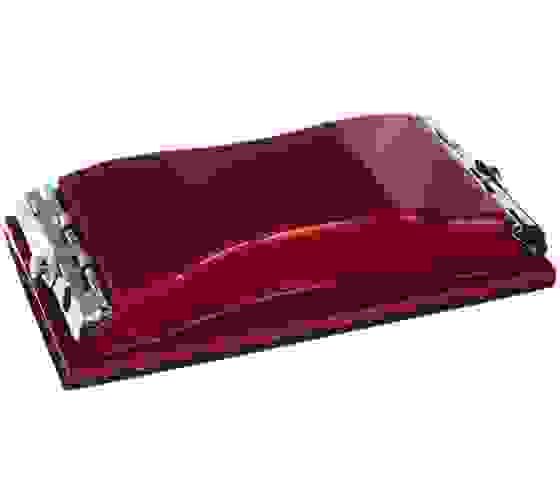 Брусок для шлифования, 210 х 105 мм, пластиковый с зажимами// Matrix