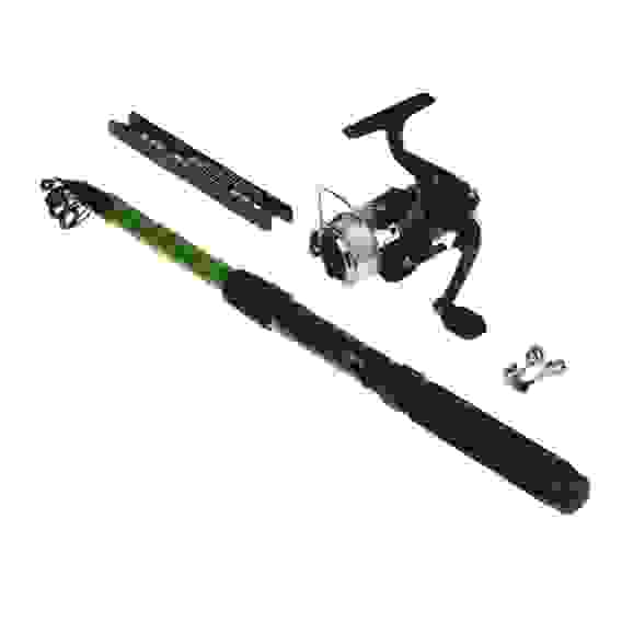 Набор доночника,спиннинг 2,1м,катушка с леской,бубенчик,оснастка с кормушкой и крючками AZOR FISHING