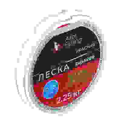 Леска зимняя, 30м, 0,16мм, 2,25кг, красная AZOR FISHING