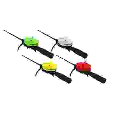 Удочка зимняя, пластик, длина 36см, d7,5см, 4 цвета AZOR FISHING