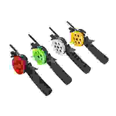 Удочка для зимней рыбалки 35см, с катушкой, съемные ножки, файберглаc, 4 цвета AZOR FISHING