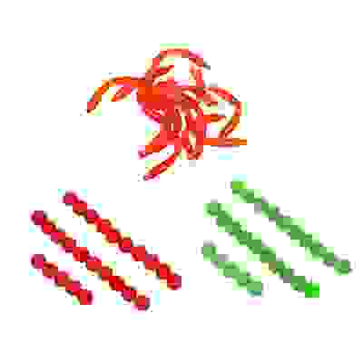 Приманка силиконовая, спортивная 25шт, 3 вида AZOR FISHING