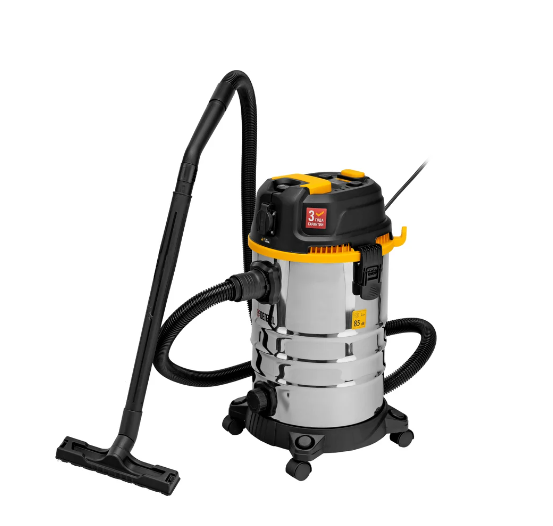 Пылесос строительный RVC30, 1400 Вт, бак 30 л, шланг 3 м, розетка с автосинхр. //Denzel