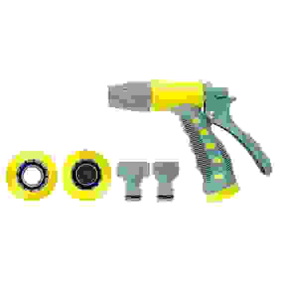 Набор для полива (пистолет 2 реж- 1шт., 3/4&quot;коннектор- 2шт., 1/2&quot;-3/4&quot; штуцер-1шт.) ПП., INBLOOM