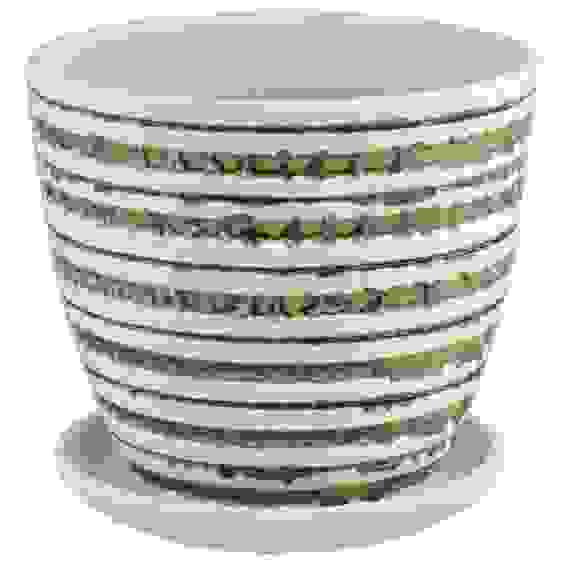 Горшок крокус сиена бел.N3 18см Сады Аурики