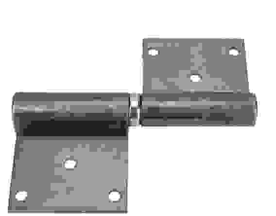 Петля гаражная на площадке 140х20х47 под крепеж правая
