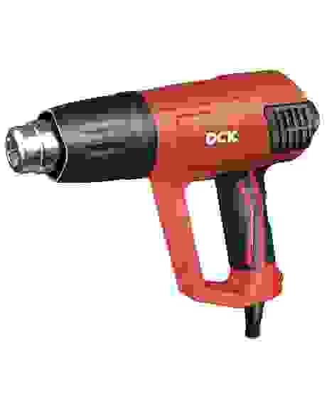 Фен строительный DCK KQB03-2000, 2000 Вт, 3 режима, дисплей