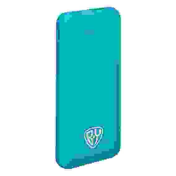Аккумулятор мобильный, 5000 мАч, USB, 2А, прорезиненное покрытие, бирюзовый BY