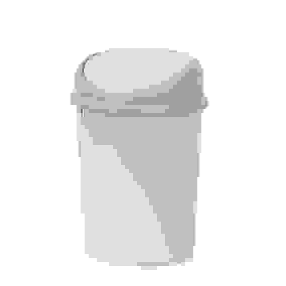 Контейнер д/мусора 8л овальный (сл.кость) (уп.5)