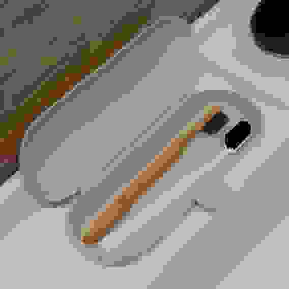 Футляр для зубных принадлежностей (белый) (уп.33)