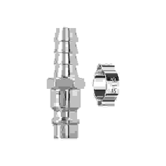 Переходник быстросъемный (папа) штуцер елка под шланг 8 мм - рапид штуцер, с хомутом, KRAFTOOL (065