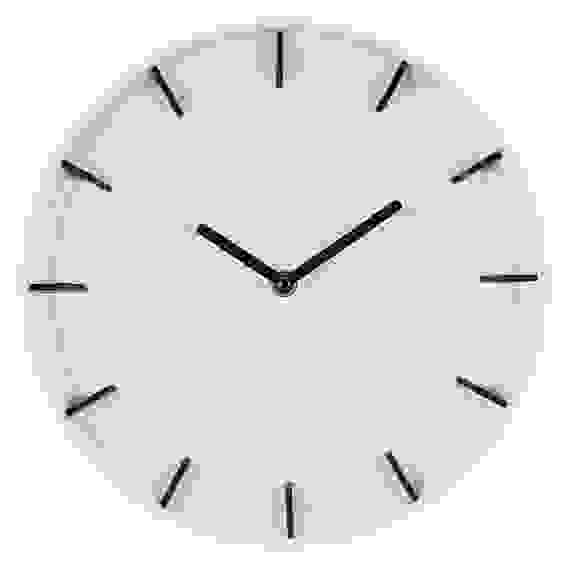 Часы настенные из дерева с открытой стрелкой d=28 см, белый+чёрный, &quot;Классика&quot; Рубин
