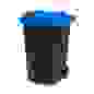 Бак для мусора 65л (на колесах)(черно-синий) (уп.1)