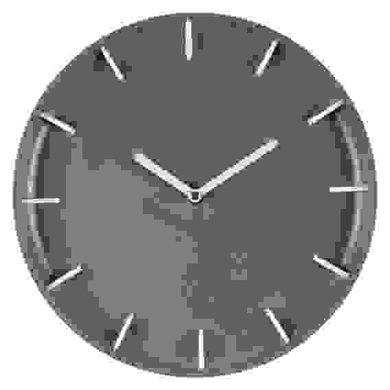 Часы настенные из дерева с открытой стрелкой, серый+белый, d=28 см "Классика" Рубин