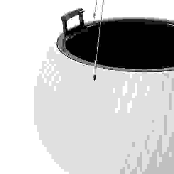 Кашпо &quot;Жемчужина&quot; 4л подвесное (белый) (уп.4)