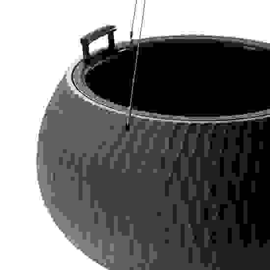 Кашпо &quot;Жемчужина&quot; 7л подвесное (графитовый) (уп.2)