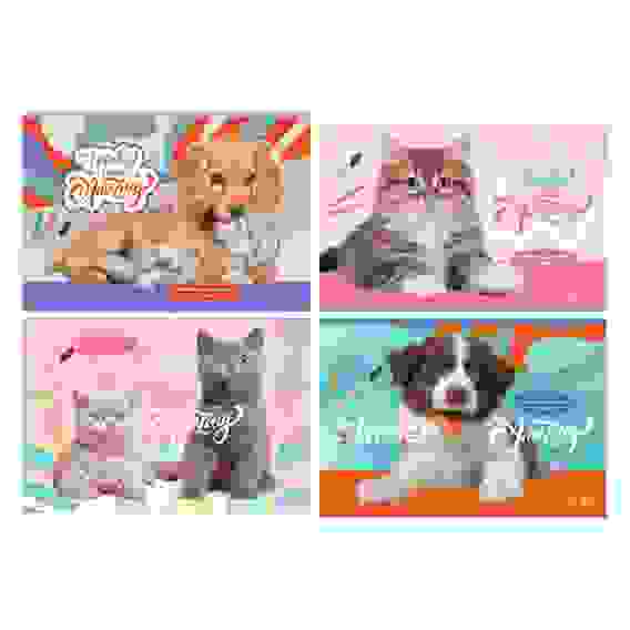 Альбом для рисования 24л., А4, на скрепке &quot;Домашние любимцы&quot;, эконом BG