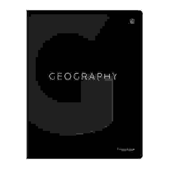 Тетрадь предметная 48л. Greenwich Line \"Сolor black\" - География, \"софт-тач\" ламинация, выборочный У