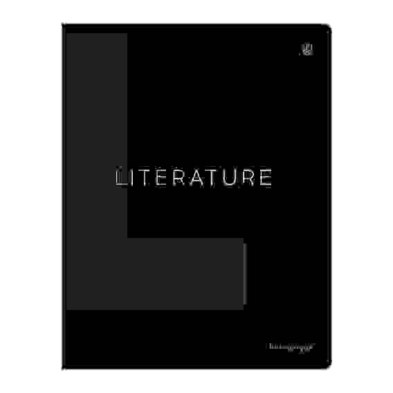 Тетрадь предметная 48л. Greenwich Line &quot;Сolor black&quot; - Литература, &quot;софт-тач&quot; ламинация, выборочный