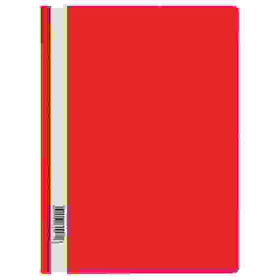 Папка-скоросшиватель пластик. СТАММ А4, 120мкм, красная с прозр. верхом