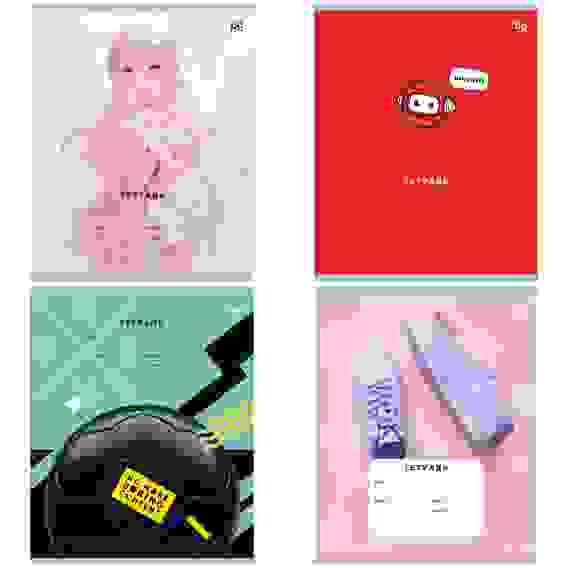 Тетрадь 48л., А5, клетка BG &quot;Микс&quot;