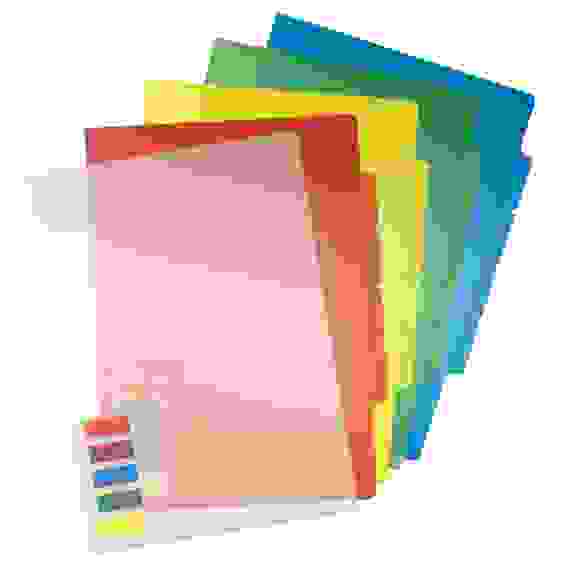 Папка-уголок OfficeSpace А4, 150мкм, 3 отделения, ассорти