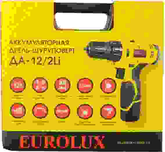 Акция!Дрель-шуруповерт акк.ДА-12/2Li Eurolux