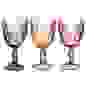 Набор бокалов для вина 3шт, 320мл, стекло, цветные VETTA