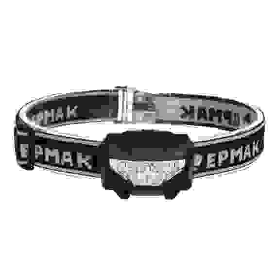 Фонарь налобный, 2 LED+COB, 3 режима, 3хААА, 6х4,6х3,5см ЕРМАК