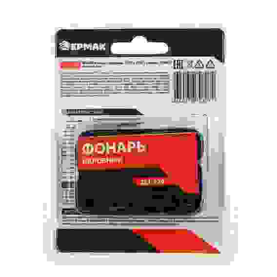 Фонарь налобный, 2 LED+COB, 3 режима, 3хААА, 6х4,6х3,5см ЕРМАК