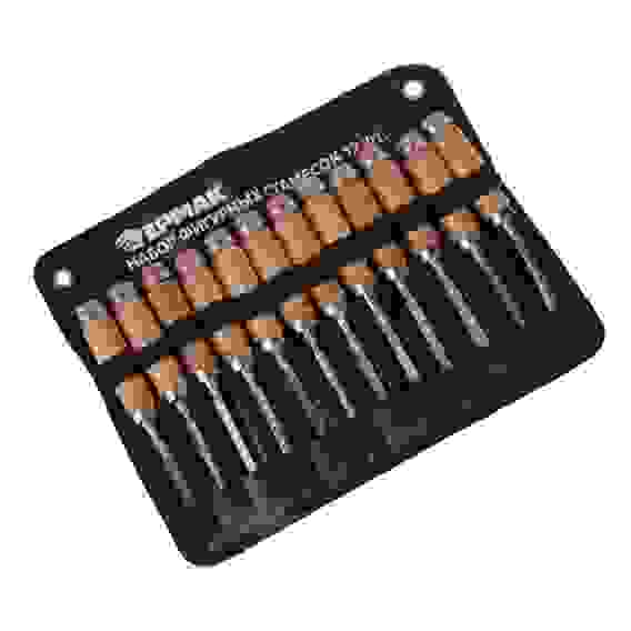 Набор фигурных стамесок 12шт ЕРМАК