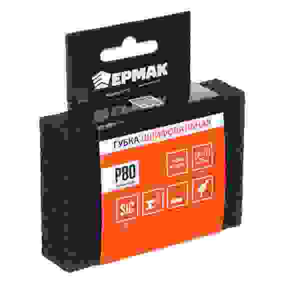 Губка шлифовальная 100х70х25мм Р80 ЕРМАК
