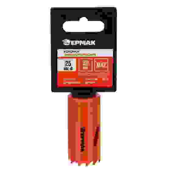 Коронка биметаллическая, 25мм, быстрорежущая сталь ЕРМАК