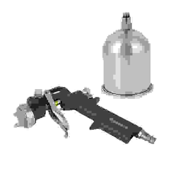 Краскораспылитель, 0.6 л металл.емкость, сопло 1.8 мм, 2,5- 3,5 бар, 230 л/мин ЕРМАК