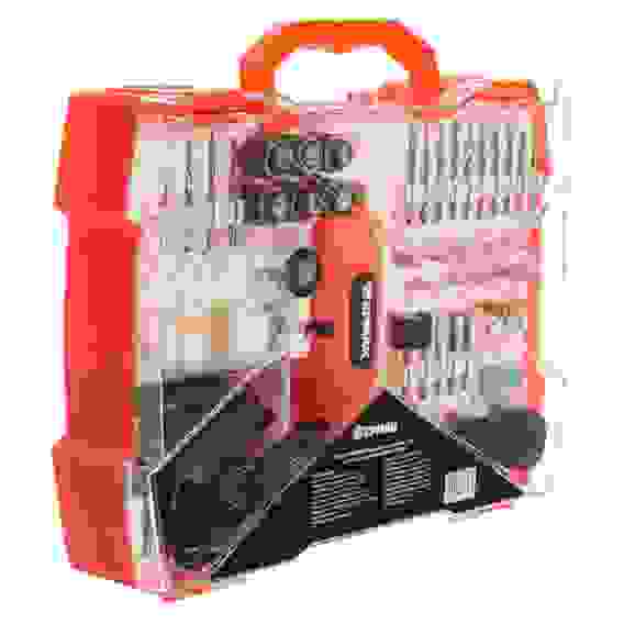 Мини дрель, гравер, сетевой, 12В, 15000 об/мин, с набором насадок (160 шт.) ЕРМАК