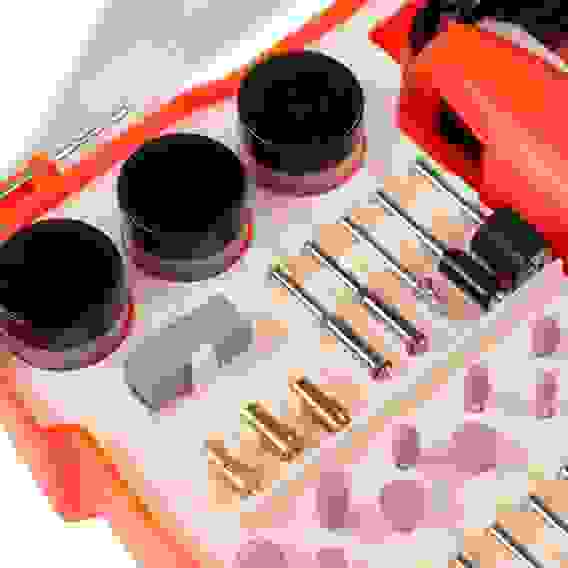 Мини дрель, гравер, сетевой, 12В, 15000 об/мин, с набором насадок (160 шт.) ЕРМАК